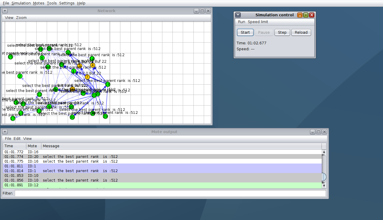 PhD Projects in Contiki Cooja Simulator