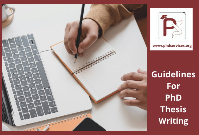 Guidelines for PhD thesis writing for research scholars