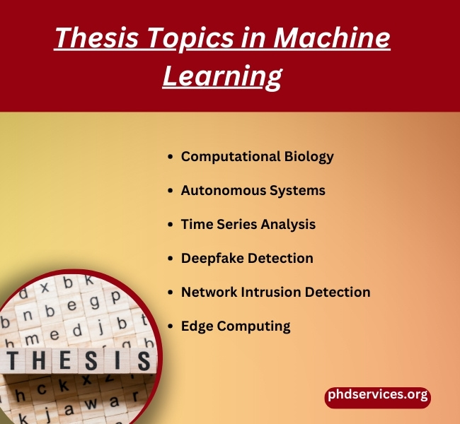 Thesis Ideas in Machine Learning