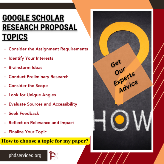 Google Scholar Research Proposal Projects